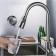 Fashun A56109 kitchen mixer, one -leaf, with retractable watering can, stainless steel, satin