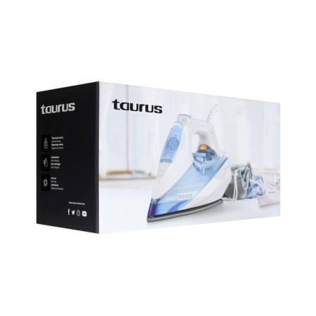 Taurus Agatha 2800 iron, ceramic sole, 2800 watts, blue and white-2