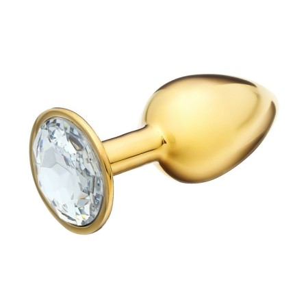 Anal traffic jam-hoods, gold, transparent crystal, d = 27 mm-1