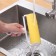 A video for cleaning clothes in a case, 18 × 17.5 × 6 cm, plastic, silicone, blue color