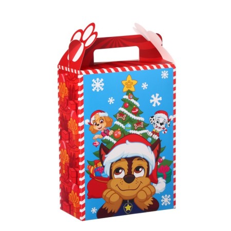 Folding box, New Year's "Happy New Year", 20 x 33 x 10 cm, puppy patrol-3
