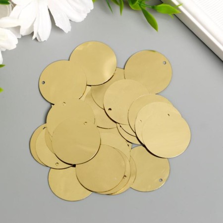Sequins "circle" gold set 30 g d = 2.5 cm-1