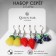 Set of earrings 3 pairs "Fruits" pineapple and berries, colored in silver