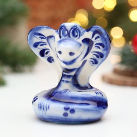 Souvenir "Snake Seraphim", Gzhel, 7.5 cm-1