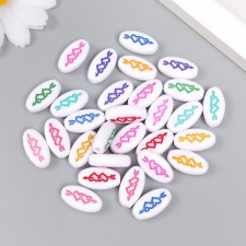 A set of beads for creativity plastic 