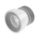 Aquant toilet cuff for toilet, d = 110 mm, straight, hard, l = 125 mm
