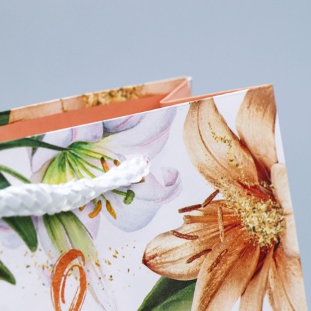 Gift Laminated horizontal package, packaging, "lilies", S 12 x 15 x 5.5 cm-5