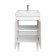 Tumbling under the Aquaton sink Scandil Doors, 55 cm, white gloss color, oak Verona
