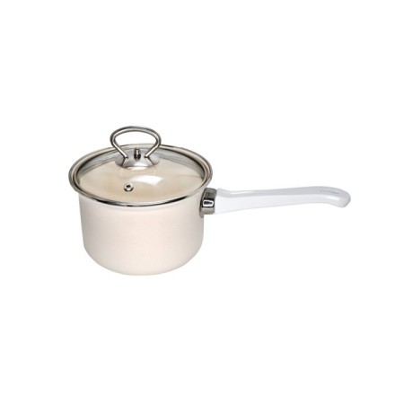 Bucket with a lid, pearl color, d = 16-2