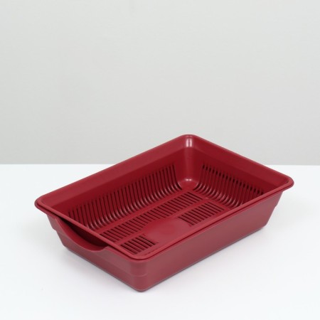 Deep toilet with a mesh of 36 x 25 x 9 cm, red-2