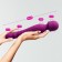 Vibrator of a bilateral oki-hoods, 7 modes, with heating to 42 degrees, purple
