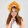Carnival kokoshnik "queen" from felt, with sparkles