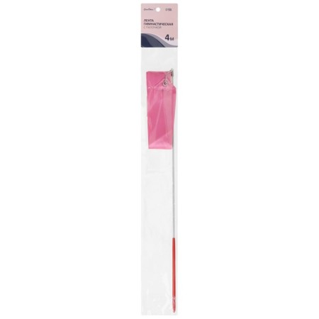 Ribbon for rhythmic gymnastics with a stick Grace Dance, 4 m, pink color-4