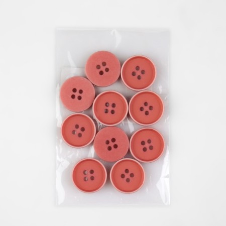 A set of buttons, 4 punctures, d = 20 mm, 10 pcs, pink color-3