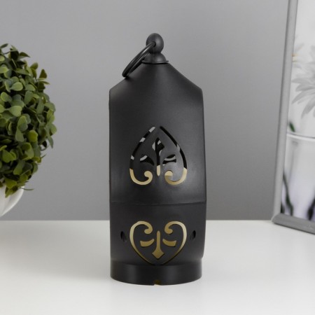 Nightlight "Middle lantern" LED from batteries 3HAAA Black 15x8.5x22 cm-3