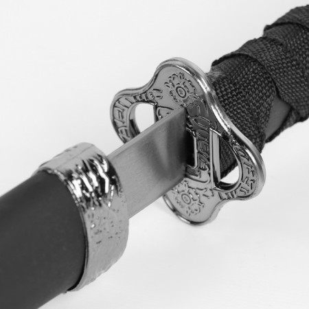 Souvenir weapon "Katana on the stand", black scabbard, matte, smooth 70cm, blade 31cm-4