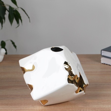 VAZ Coramics Table "Denver" Robbysh, 17 cm, white-2