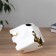 VAZ Coramics Table "Denver" Robbysh, 17 cm, white