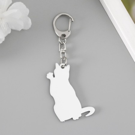 Acryl key a "black cat" 3.3x5 cm-2