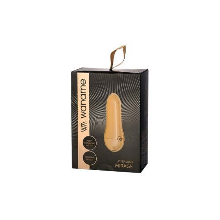 Stimulator of external intimate zones Waname D-Splash Mirage, golden color, 9 cm-2