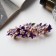 Hair clip "Waltz of Flowers" beads, 9 cm