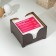 Wooden napkin "Mokko", without engraving, with napkins, chocolate color
