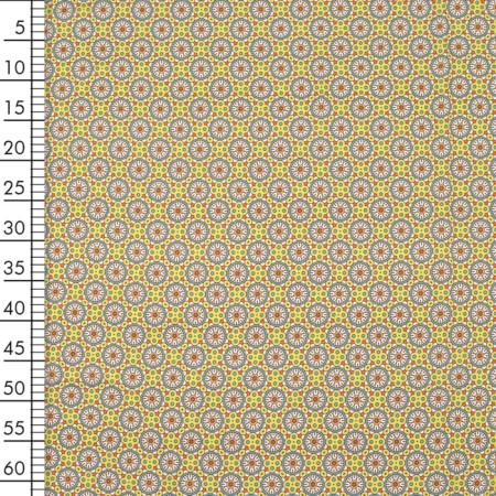 Payer satin fabric, width 150 cm, yellow color-3