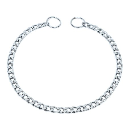 Collar - Metallic a single strain, 55 cm, wire thickness 2.5 mm, flat link-1