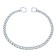 Collar - Metallic a single strain, 55 cm, wire thickness 2.5 mm, flat link