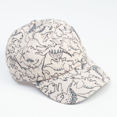 Baby's cap "dinosaurics" minku beige color, river 50