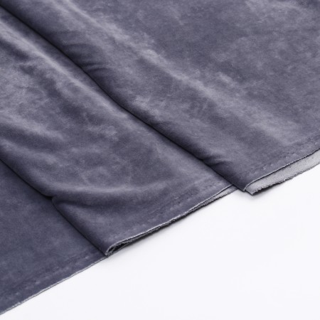 Velur flap, on a knitted basis, gray 100 × 180 cm, 80% cotton, 20% p/e-2