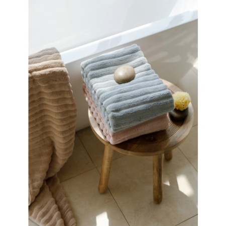 Waves Essential towel, 623 gr, size 70x140 cm, beige color-2