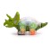 Dinosaur "gears", light and sound, works from batteries, green color