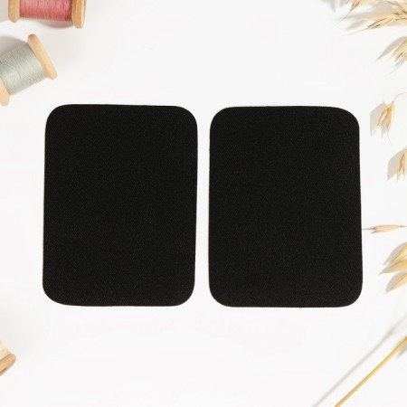 Clothes for clothing, 10 × 7.5 cm, adhesive, steam, black color-1