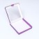 Self -charged box with a lilac window, 21 x 21 x 3 cm
