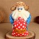 Browner Fedor "Be healthy, live rich", with a bag, 30 x 20 cm, mix