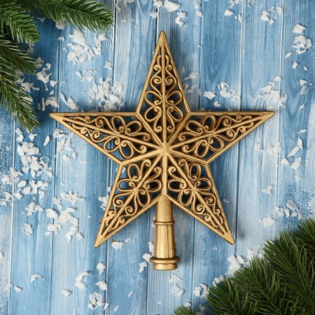 Tip "Zvezda" pattern classic, 18x19 cm, gold