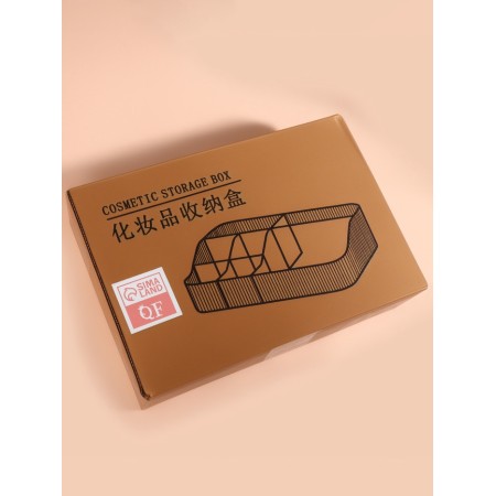Organizer for storing manicure/cosmetic supplies "Green", 7 sections, 30 × 20 × 8 cm, translucent/green color-5