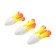 Winter Yaman Bottis "Tulip" 1 g, polystyrene is slippery., The color is yellow-red. 3 pcs.