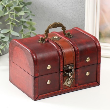 Casket tree "Romb" set 2 pcs brown-red 7.8x11.8x8 cm 11x15.7x11.5 cm-1