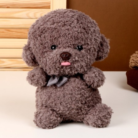 Soft toy "Dog", 25 cm, gray color