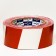 Klebebänder fencing tape, 50mm*200m, white-red, non-melodious