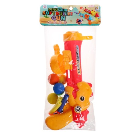 Dino pistol, shoots soft bullets and balls, mix-11