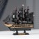 Ship Sixput Gangut, black sails, 16x4x15.5cm