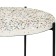 Coffee table Josen Terrazzo, 430 × 430 × 500 mm, white / black color