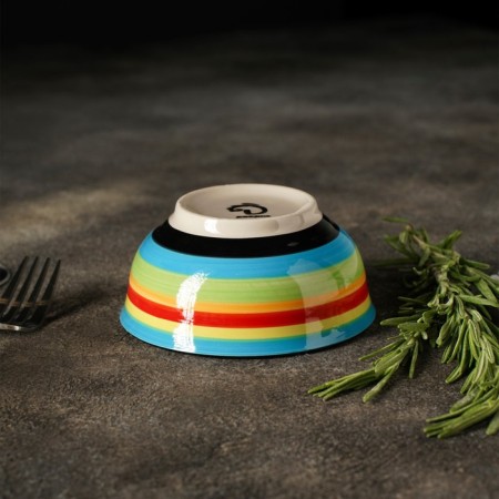 Ceramic “Spectrum” salad bowl, 280 ml, color mix-4