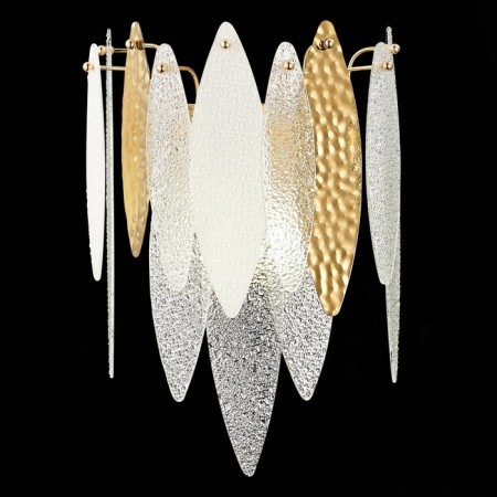 Sconces st. SL1224.201.02. Lastra. 2x60 watts, E14, 24x36 cm, golden color-1
