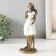 Polystone souvenir "Two sisters in white dresses with flowers" 9x7.5x21 cm
