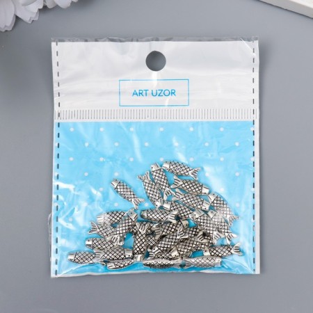 Busina for creativity Metal "Fish" silver g084b999 0.5x1.5 cm-3