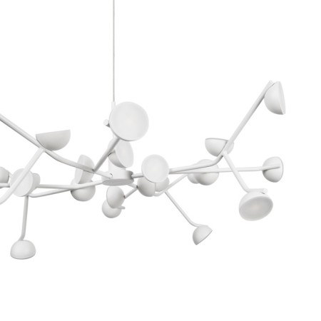 Suspended chandelier Mantra Adn, Led, 3960lm, 3000k, 350 mm, matte white color-7